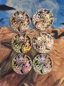 Pokemon Coins Lot Offical TCG Coin DUPLICATES Jumbo And Regular 70+ - Image 5