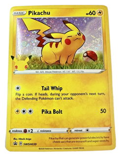 Pokemon 25th Anniversary Pikachu General Mills Cereal 2021 Promo Holo SWSH039 - Image 1