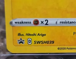 Pokemon 2020 TCG- Pikachu SWSH039 Black Star Promo Holo Rare 25th Anniversary - Image 3