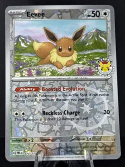Prismatic Evolutions Eevee 2025 Pokemon Day Cosmos Promo 074/131 - Image 1