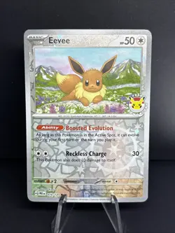 Prismatic Evolutions Eevee 2025 Pokemon Day Cosmos Promo 074/131 - Image 3