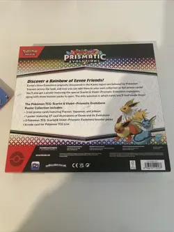 Pokemon TCG - Scarlet & Violet Prismatic Evolutions Poster Collection Box NEW - Image 3