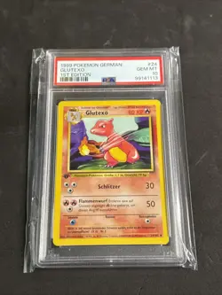 1999 Pokemon GERMAN 1st Edition Base Set Glutexo-Charmeleon 24/102 PSA 10 GEM - Image 1