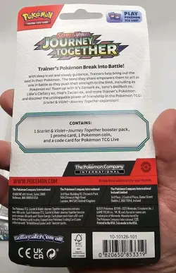 POKEMON TCG JOURNEY TOGETHER Checklane blisters ENGLISH promo Set Yama & Scraggy - Image 5
