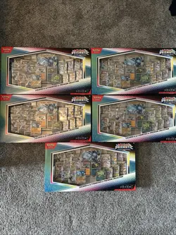 Pokemon TCG Lucario Ex Tyranitar Ex Prismatic Evolution Collection - Image 1