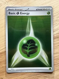 Grass Energy HOLO FOIL 017 Black Bolt White Flare ENGLISH Pokemon Holofoil Basic - Image 1