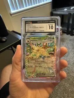 Leafeon ex Pokemon (2025) Prismatic Evolutions - 006/131 Holo CGC 10 - Image 1