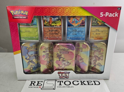 Pokemon TCG Scarlet And Violet 151 Mini Tins 5 Pack Costco Bundle - Image 1
