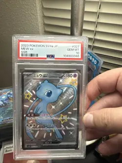 2023 Pokemon SV4a JP Mew Ex 327/190 SSR Shiny Treasure PSA 10 GEM MT - Image 1