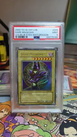 Dark Magician LOB-005 Legend Of Blue Eyes Unlimited PSA 9 - Image 1