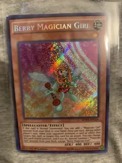 🔥 YUGIOH • BERRY MAGICIAN GIRL • SECRET RARE • MVP1-ENS14 • 1st EDITION • NM 🔥 - Image 1