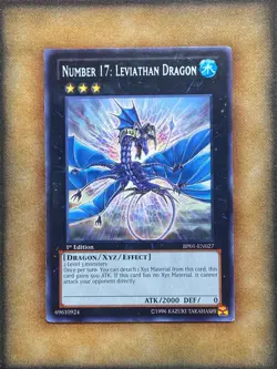Yugioh Number 17: Leviathan Dragon BP01-EN027 Rare 1st Ed LP - Image 1