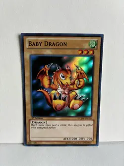 Baby Dragon Super Rare Holo Foil Mint Condition JCJW-EN006 YuGiOh TCG - Image 1