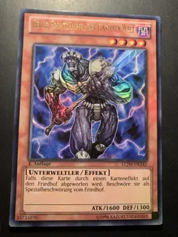 Yugioh! Beiige, Frontkampfer der Finsteren Welt Ultra Rare - LCJW-DE244 1. Aufl. - Image 1