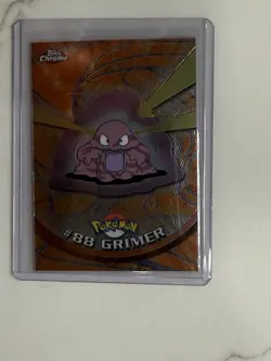 2000 Topps Chrome Grimer Pokemon Card, Foil Holographic - Image 1