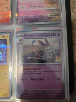 Sylveon Pokemon Card - Safeguard Ability, Magical Shot Attack pokemon days - Image 1