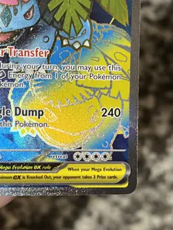 Mega Venusaur EX 155/132 Mega Evolution ENGLISH Pokemon TCG Card Ultra Rare - Image 3