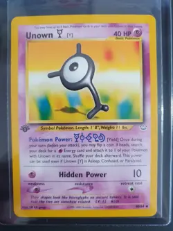 Unown [Y] 40/64 1st Edition - Neo Revelation Set - Pokemon Card - Excellent - Image 1