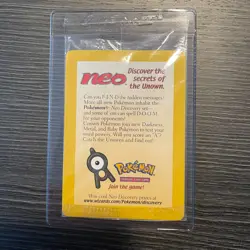 New Factory Sealed Entei 34 Black Star Movie Promo Reverse Holo Pokemon Card - Image 2