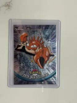 2000 Topps Chrome Kingler Pokemon Card, Foil Holographic - Image 1