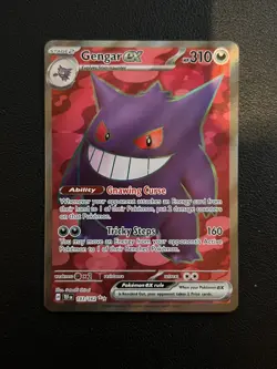Pokemon Gengar EX TCG Temporal Forces Holo Ultra Rare Card 193/162 - Image 1