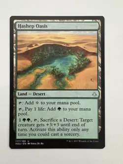 Hashep Oasis MTG Magic the Gathering Card NM Near Mint HOU - Image 1