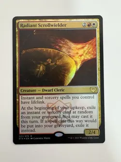 Radiant Scrollwielder Foil MTG Magic the Gathering Card NM Near Mint STX - Image 1