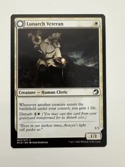 Lunarch Veteran / Luminous Phantom MTG Magic the Gathering Card NM Near Mint MID - Image 1