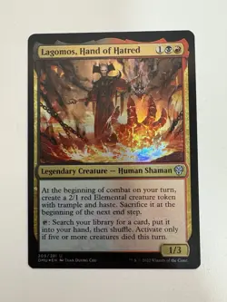 Lagomos Hand of Hatred Foil MTG Magic the Gathering Card NM Near Mint DMU - Image 1