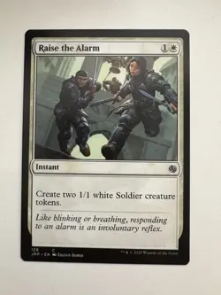 Raise the Alarm MTG Magic the Gathering Card NM Near Mint JMP - Image 1