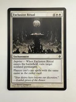 Exclusion Ritual MTG Magic the Gathering Card NM Near Mint NPH - Image 1