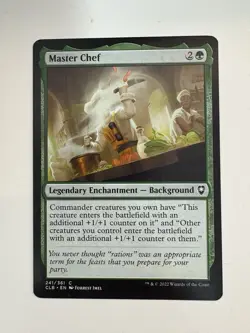 Master Chef MTG Magic the Gathering Card NM Near Mint CLB - Image 1