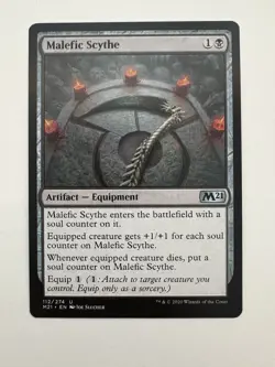Malefic Scythe MTG Magic the Gathering Card NM Near Mint M21 - Image 1