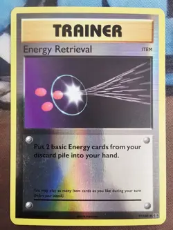 Pokemon Energy Retrieval 77/108 Reverse Holo Uncommon Card XY Evolutions NM - Image 1