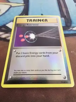 Pokemon Energy Retrieval 77/108 Reverse Holo Uncommon Card XY Evolutions NM - Image 2