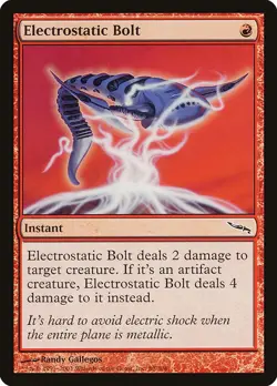 ELECTROSTATIC BOLT - Mirrodin - MTG Magic the Gathering Card - Common - Image 1
