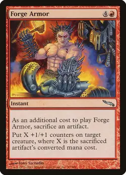 FORGE ARMOR - Mirrodin - MTG Magic the Gathering Card - Uncommon - Image 1