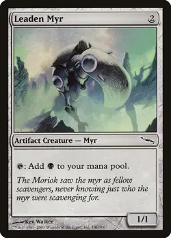 LEADEN MYR - Mirrodin - MTG Magic the Gathering Card - Common - Image 1