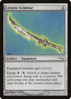 LEONIN SCIMITAR - Mirrodin - MTG Magic the Gathering Card - Common - Image 1