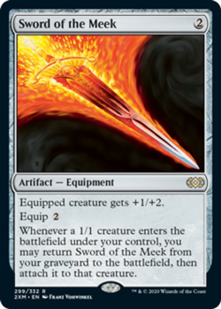 Sword of the Meek - Double Masters #299/332 MTG Magic The Gathering - Image 1