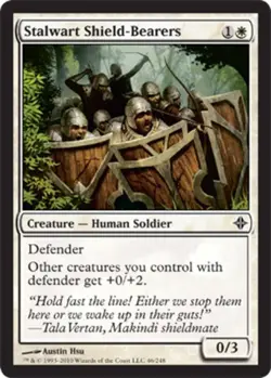Stalwart Shield-Bearers - Rise of the Eldrazi #046/248 MTG Magic The Gathering - Image 1