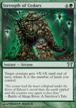 Strength of Cedars - Champions of Kamigawa #245/360 MTG Magic The Gathering - Image 1