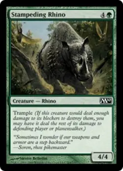 Stampeding Rhino - Magic 2010 (M10) #204/249 MTG Magic The Gathering - Image 1