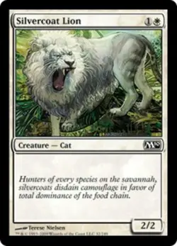 Silvercoat Lion - Magic 2010 (M10) #32/249 MTG Magic The Gathering - Image 1
