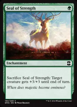 Seal of Strength - Eternal Masters #184/249 MTG Magic The Gathering - Image 1