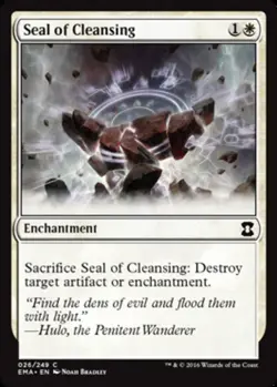 Seal of Cleansing - Eternal Masters #026/249 MTG Magic The Gathering - Image 1
