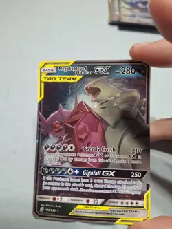 ULTRA RARE Mega Sableye & Tyranitar GX Tag Team 126/236 Holo Foil Pokemon - LP - Image 1