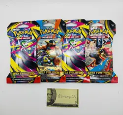 (LOT OF 4) Pokemon TCG Mega Evolution Each Art Set Sleeved Booster Packs NEW! - Image 1