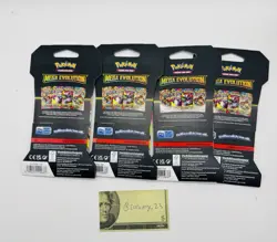 (LOT OF 4) Pokemon TCG Mega Evolution Each Art Set Sleeved Booster Packs NEW! - Image 2