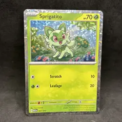 Pokemon TCG - Sprigatito Holo 001/015 - 2023 Mcdonalds Exclusive Promo - NM - Image 1